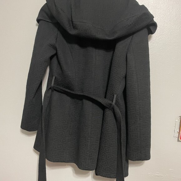 Le Château Hooded Coat Women Size Medium black - Picture 5 of 16